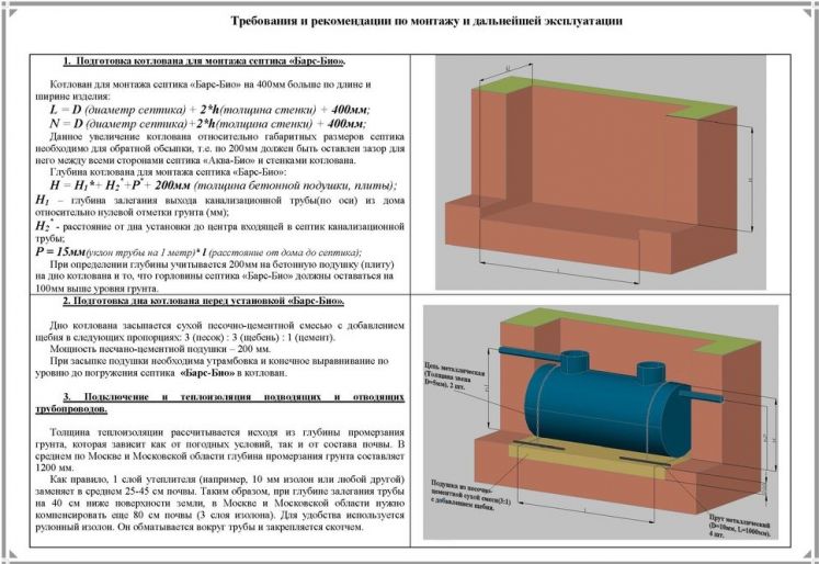 Схема монтажа Барс Био 5